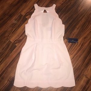 Lauren James Pink/ White Seersucker Dress